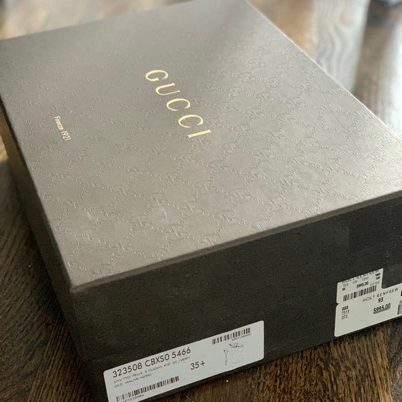 Suede Gucci ankle boots - Mauve - 5.5 - Picture 4 of 6